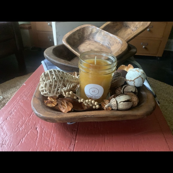 Small Hand Carved Dough Bowl - Picture 3 of 4